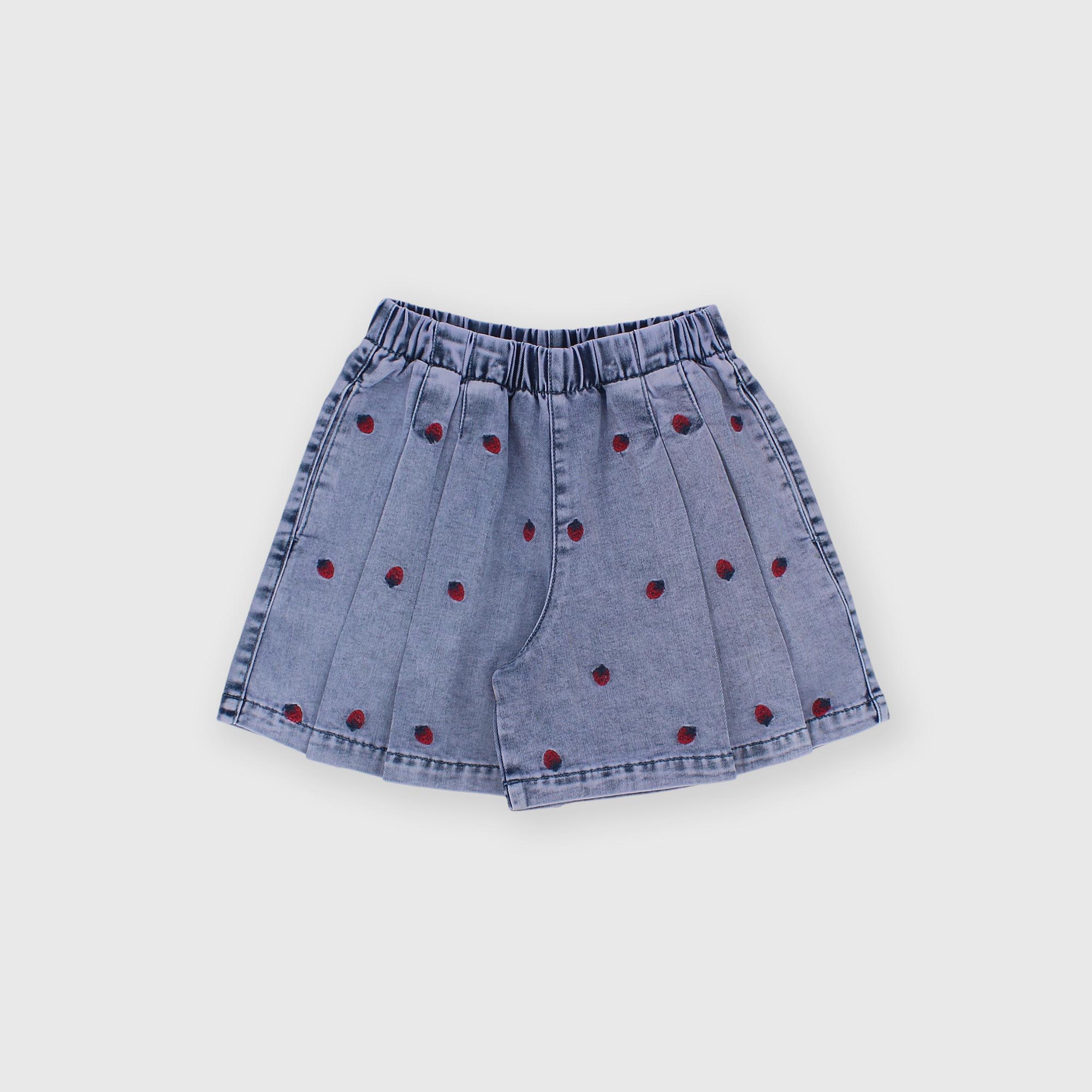 Шорты из джинса для девочки синие