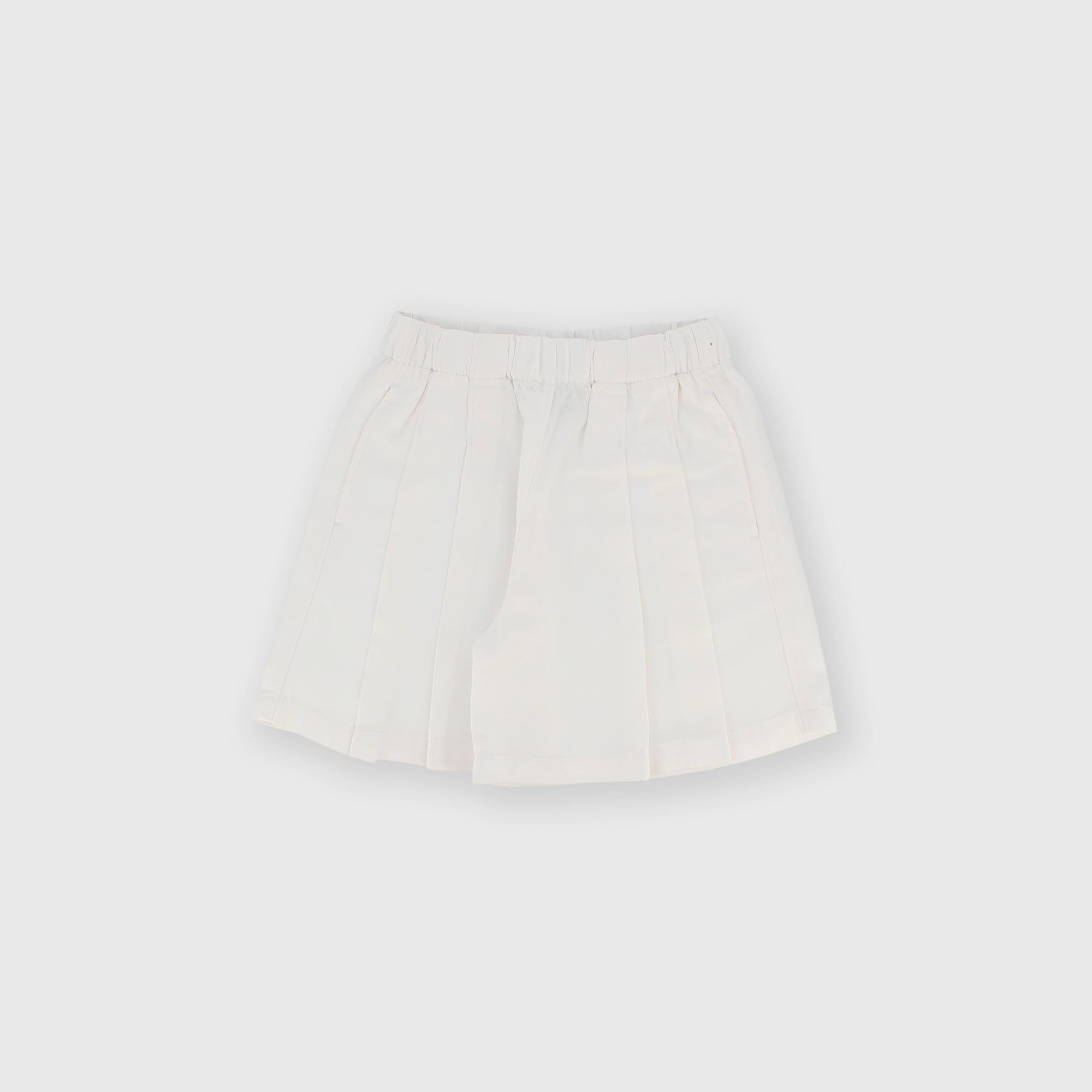 Pantalón corto para niña blanco