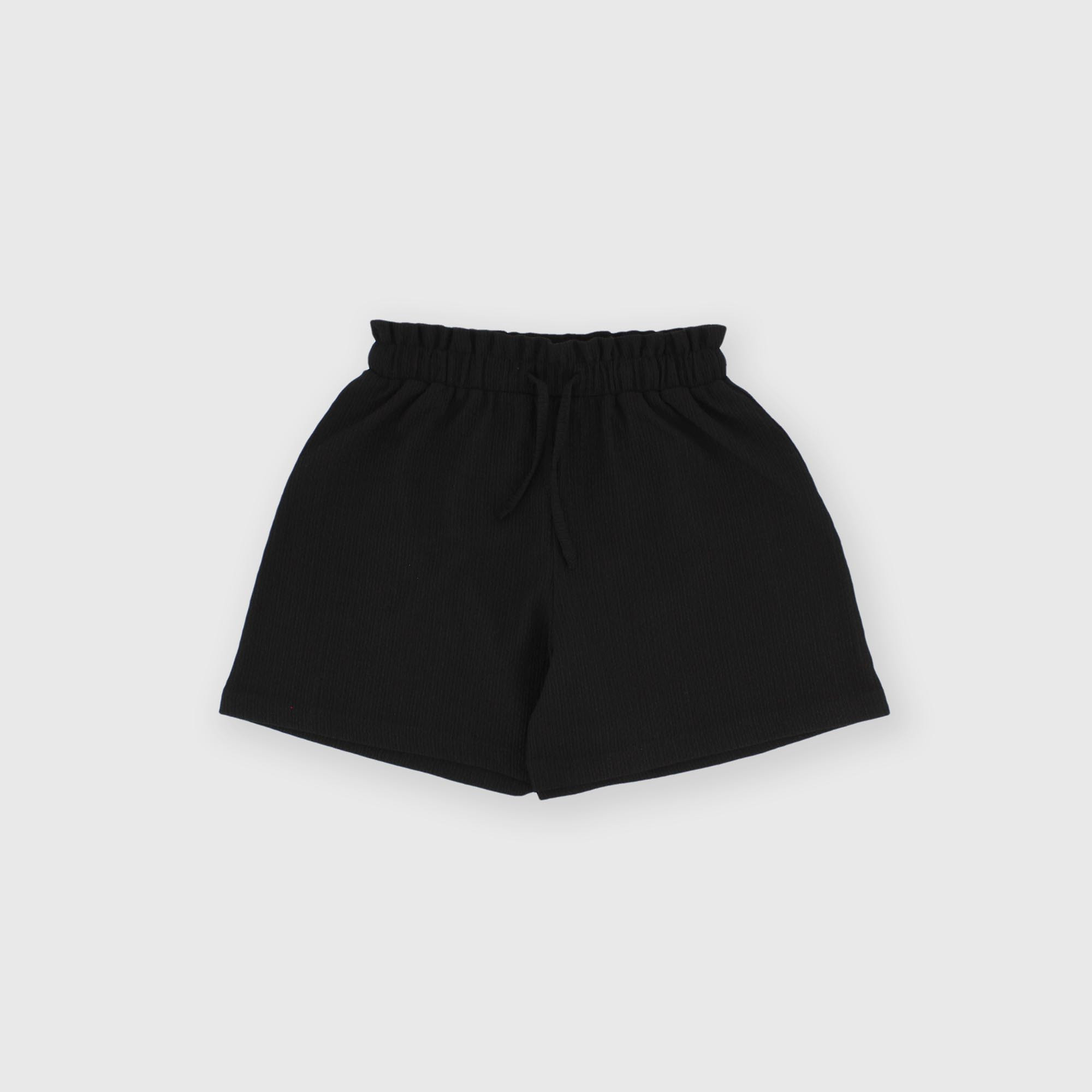 Pantalón corto para niña negro