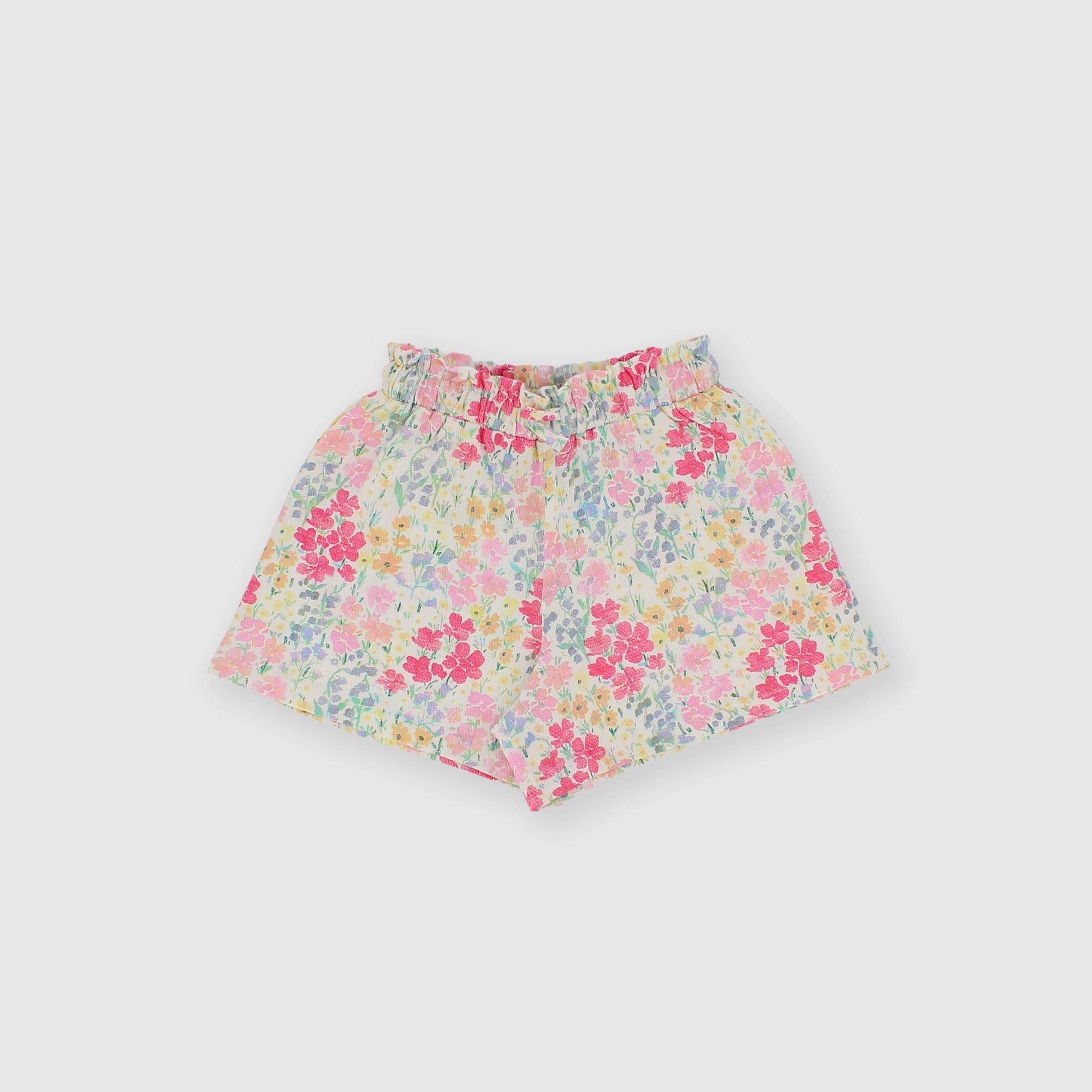 Pantalón corto de jersey para niña rosa