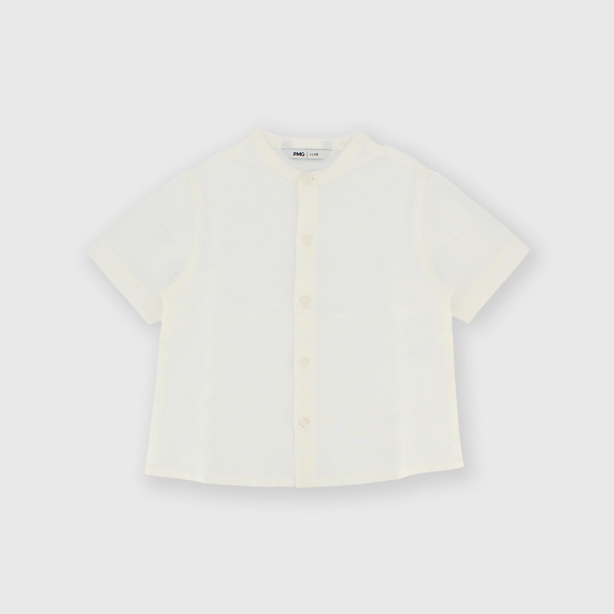 Camisa con mangas cortas para niño blanco