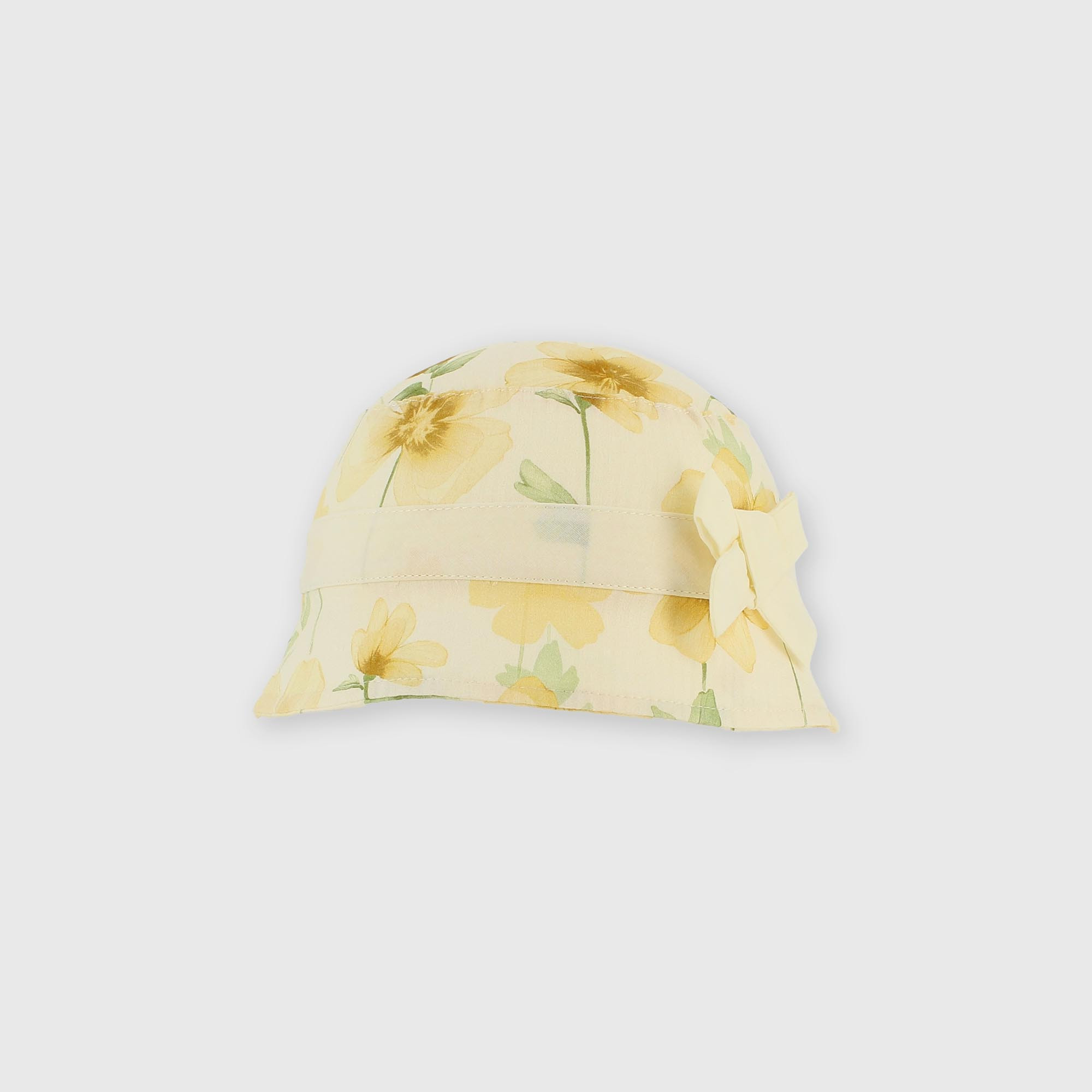 Gorro de algodón para niña blanco