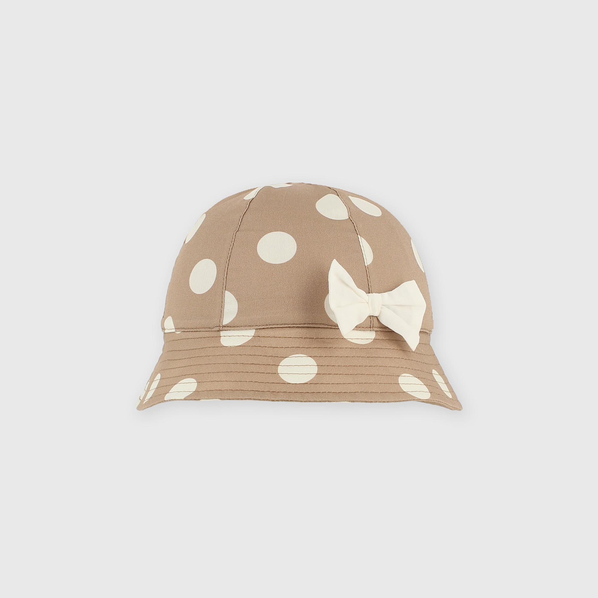 Chapeau en coton pour fillette beige