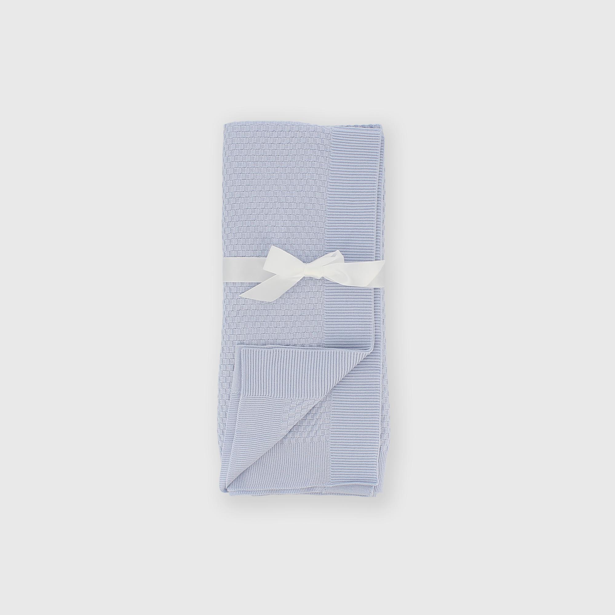 Cotton blanket for boy sky blue
