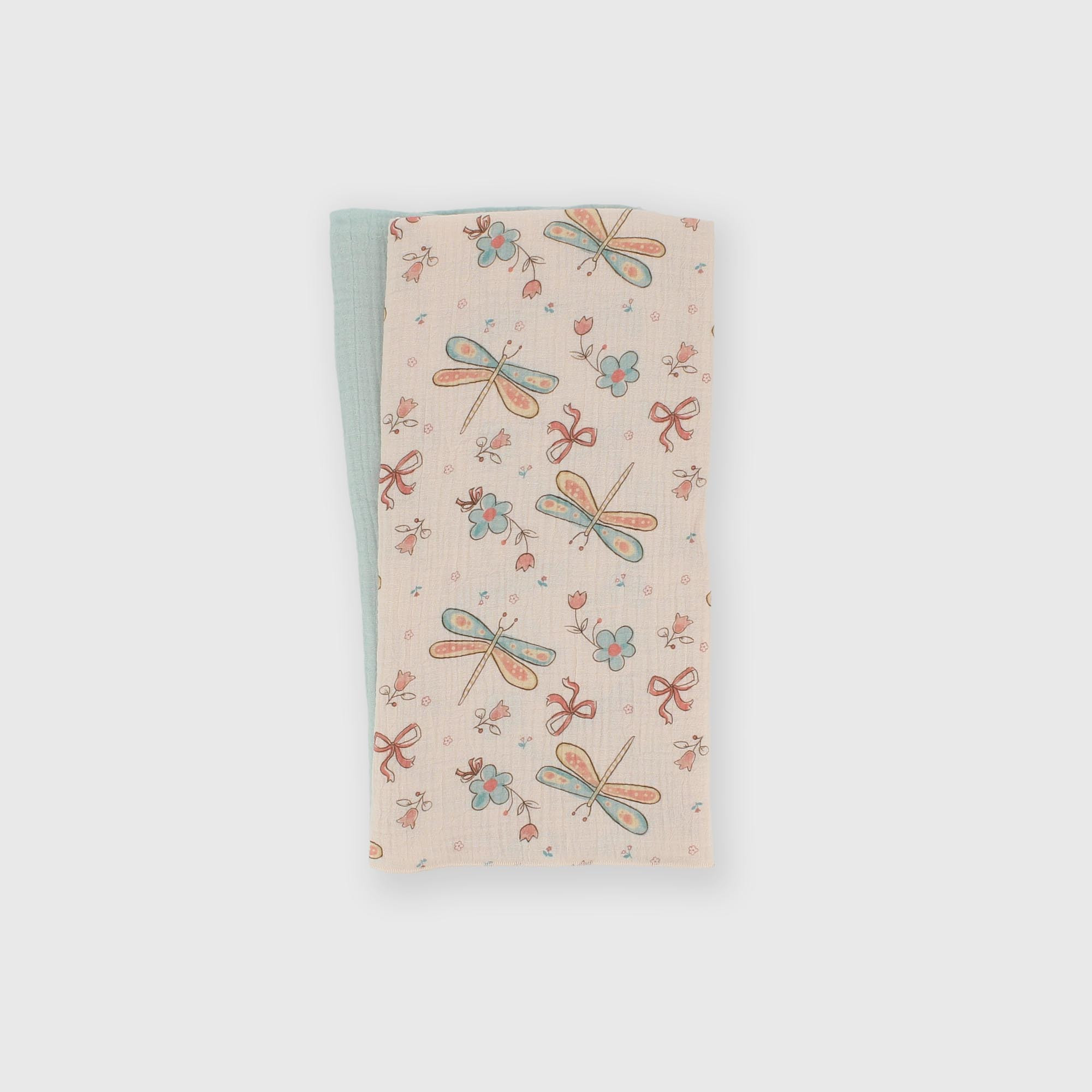 Couverture en gaze de coton pour fillette rose