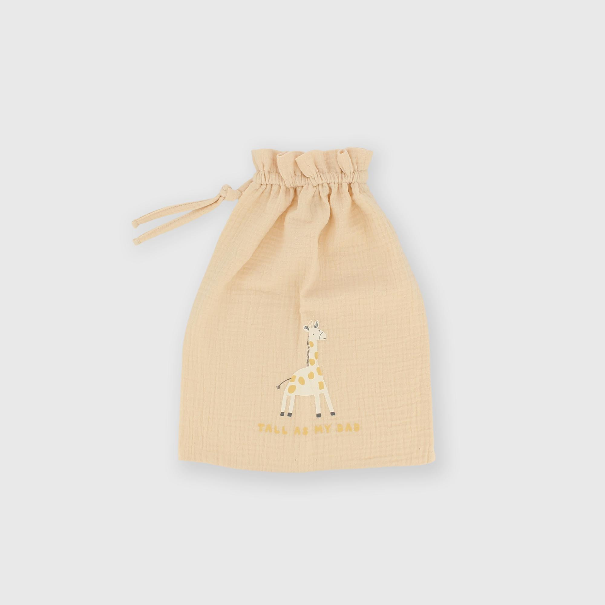 Bolsita de nacimiento de algodón para niño beige