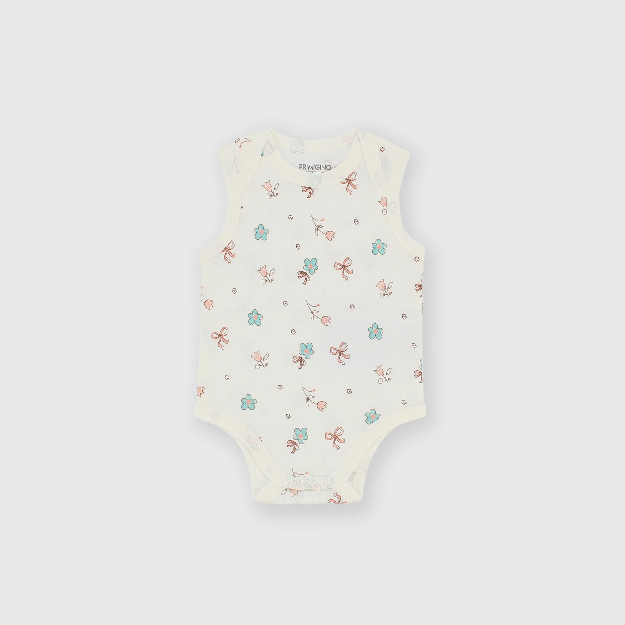 Body sans manches en côtelé pour fillette blanc