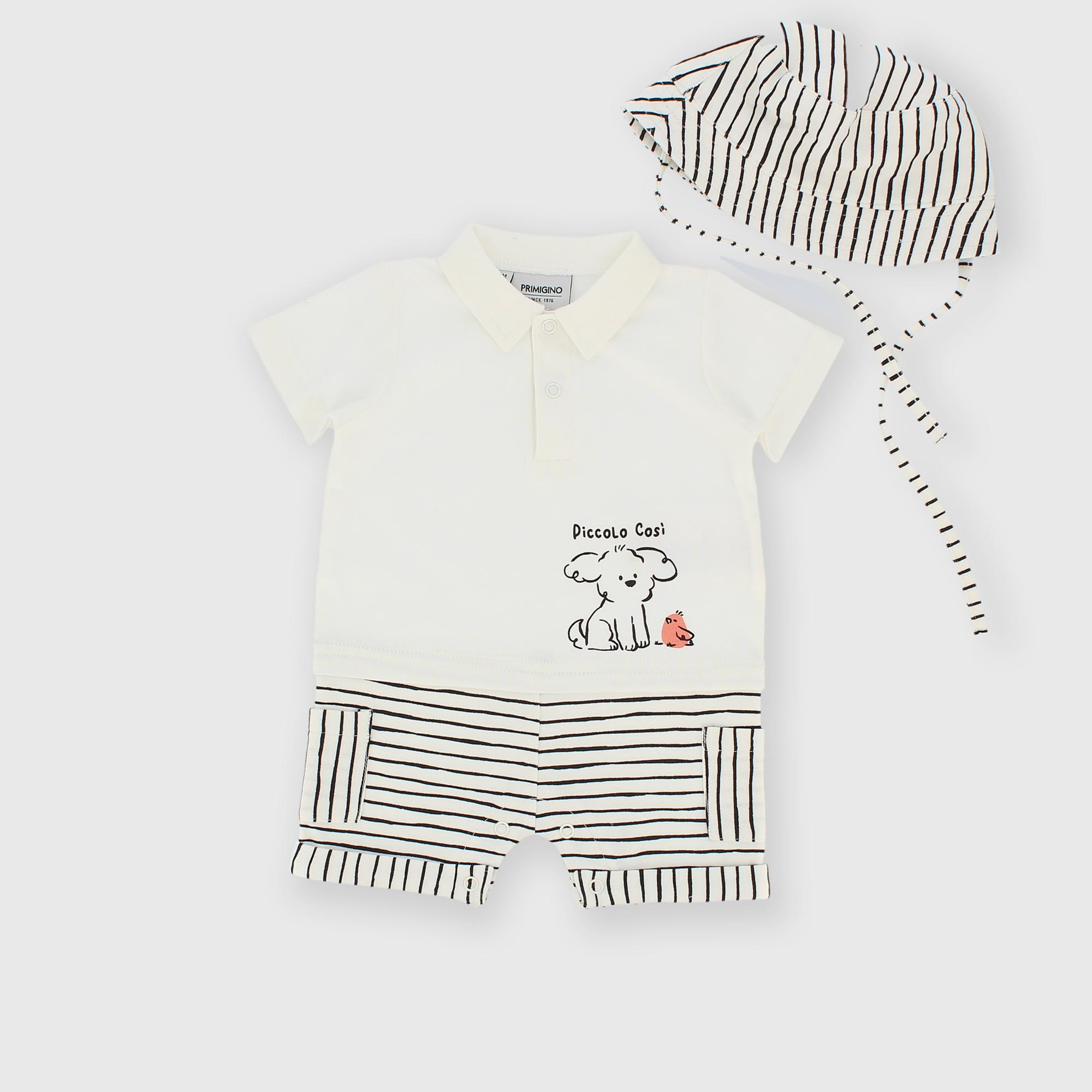 Комбинезончик из джерси для мальчика оранжевый