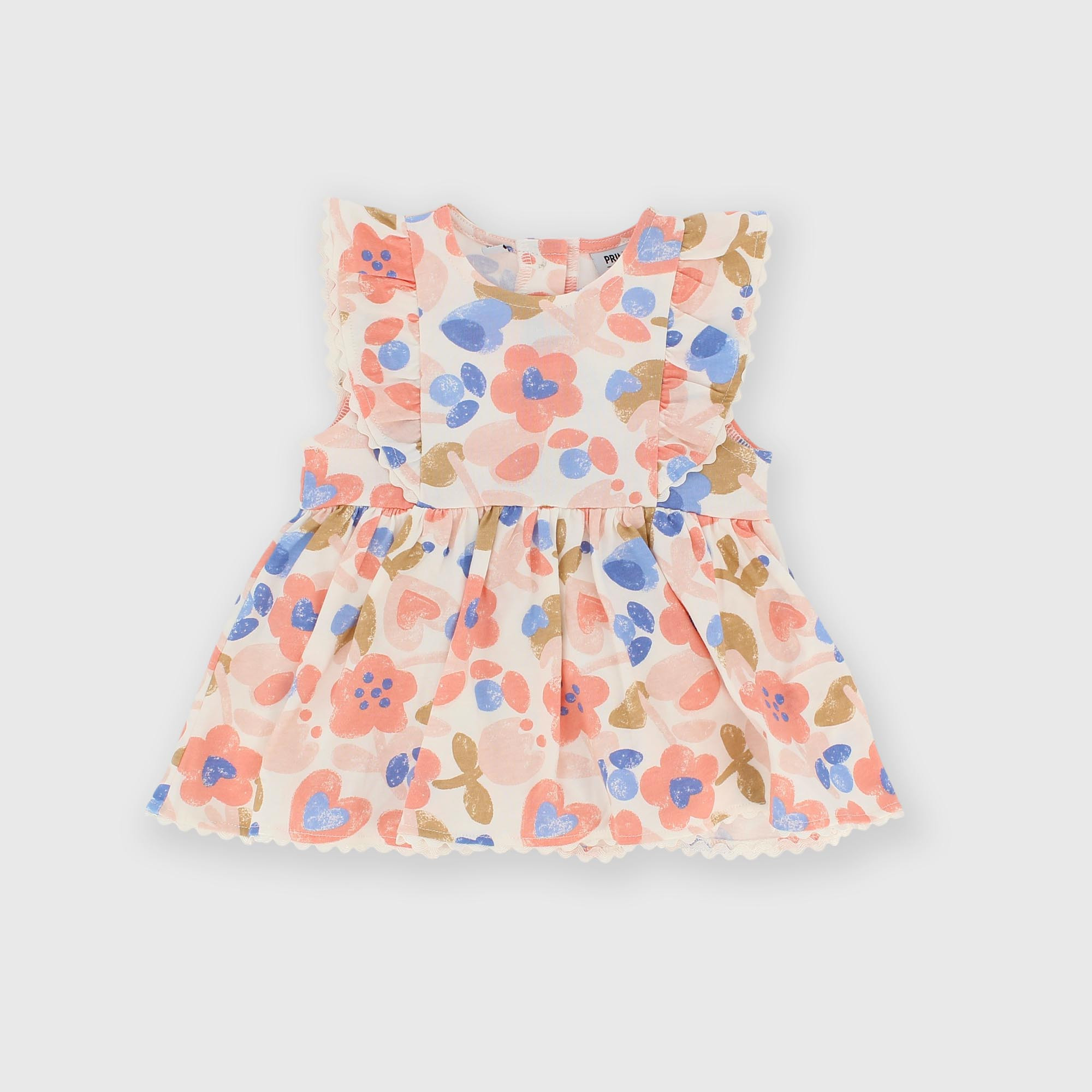 Barboteuse en jersey pour fillette blanc