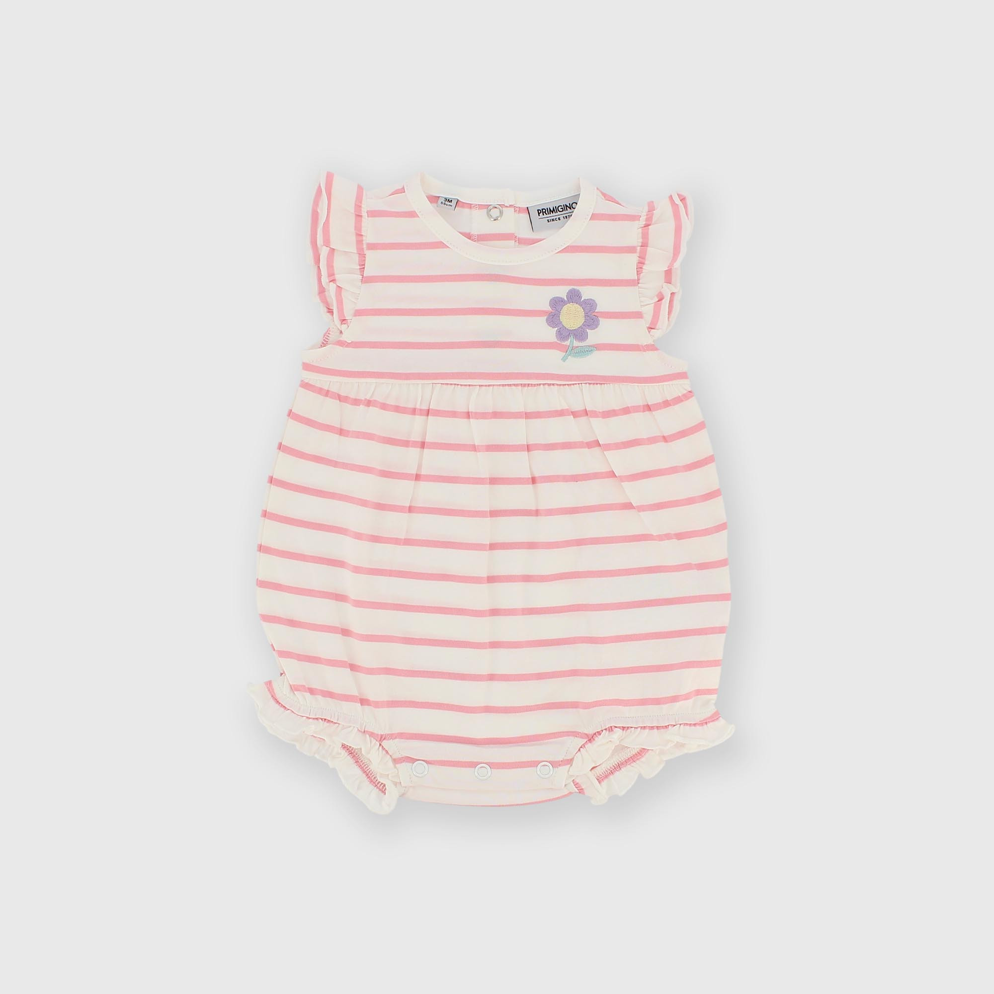 Barboteuse en jersey pour fillette blanc