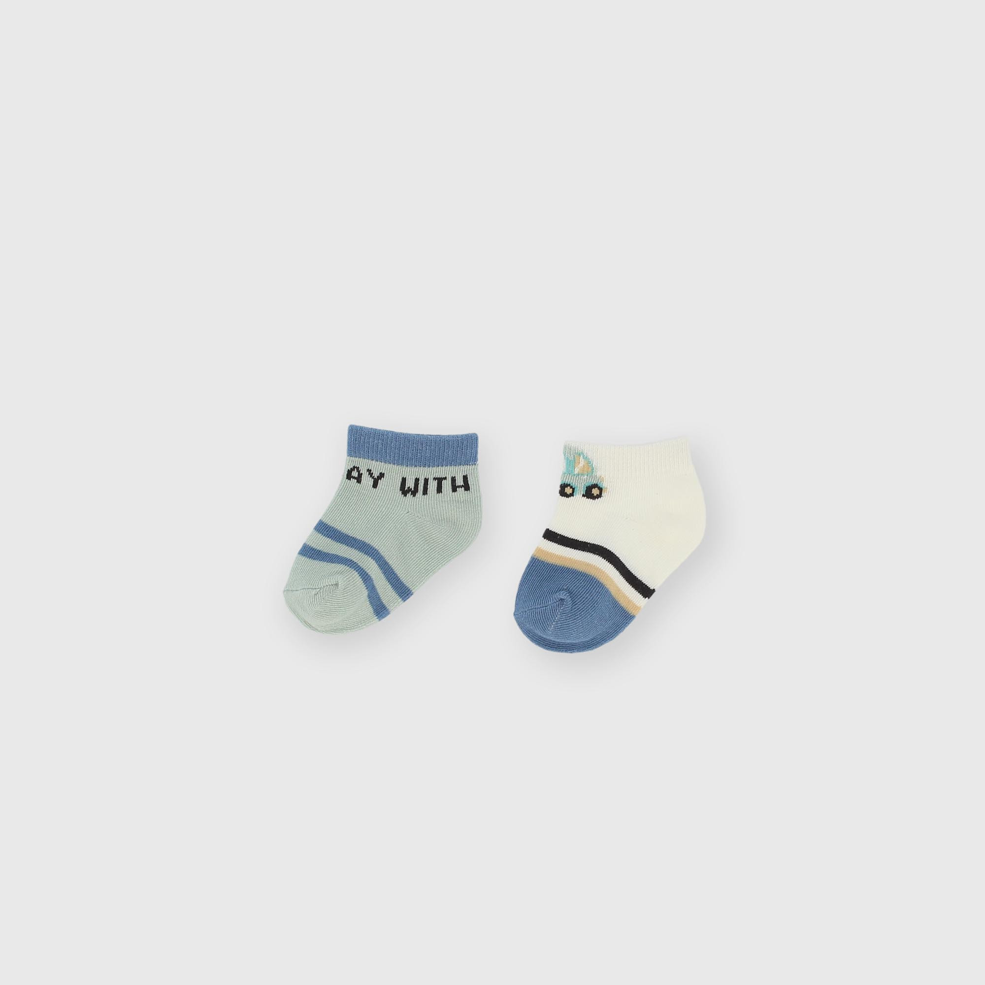 Cotton socks for boy white