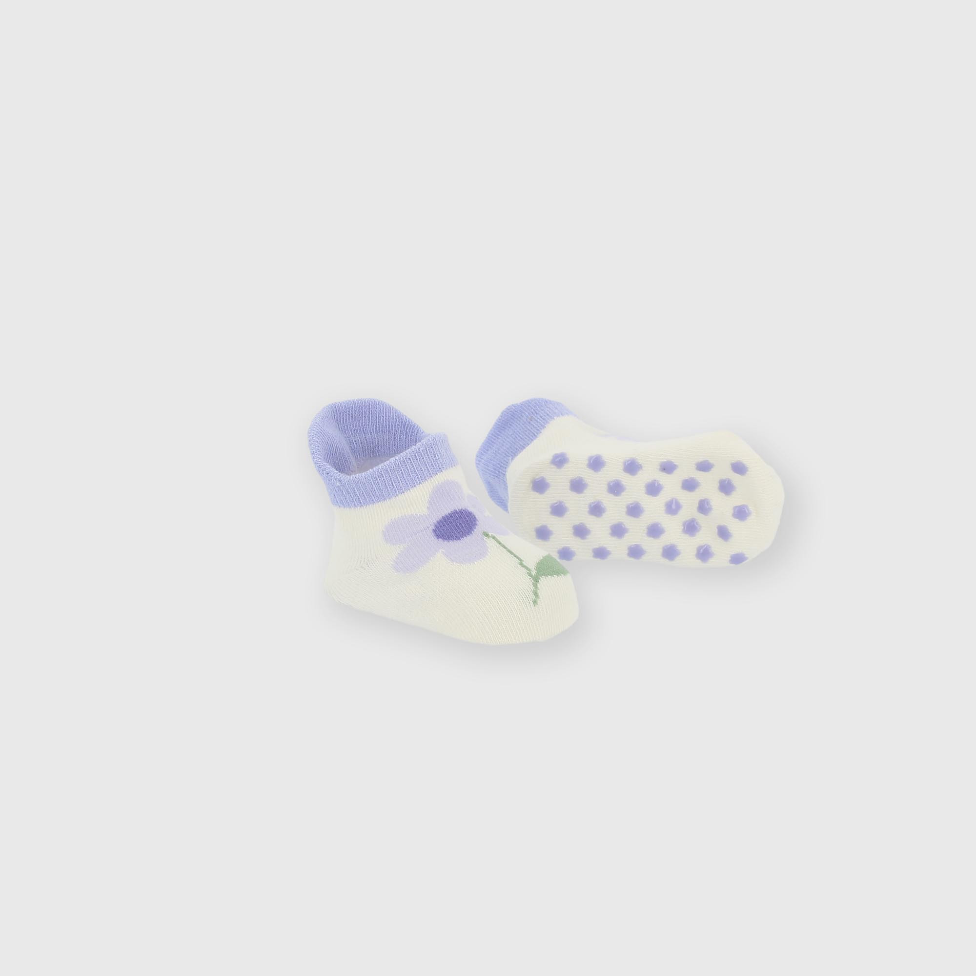 Chaussettes en coton pour fillette blanc