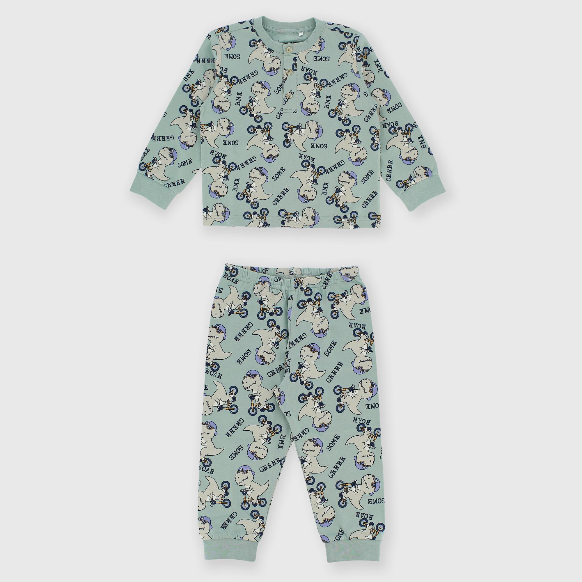 Pyjama en jersey pour garçon vert