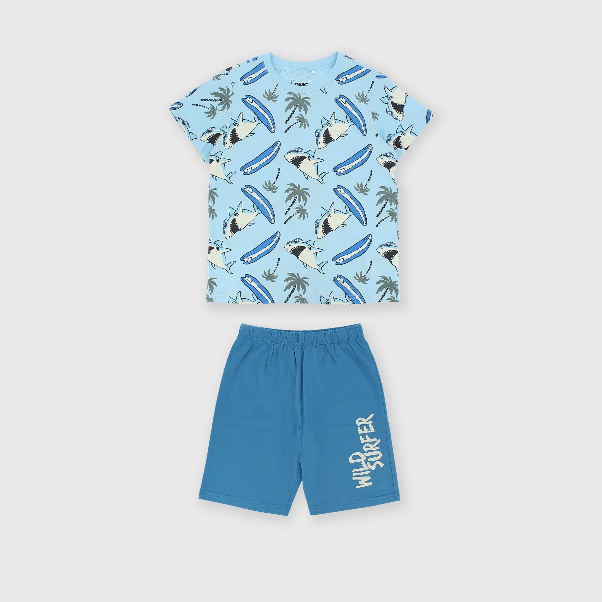 Jersey pyjamas for boy blue