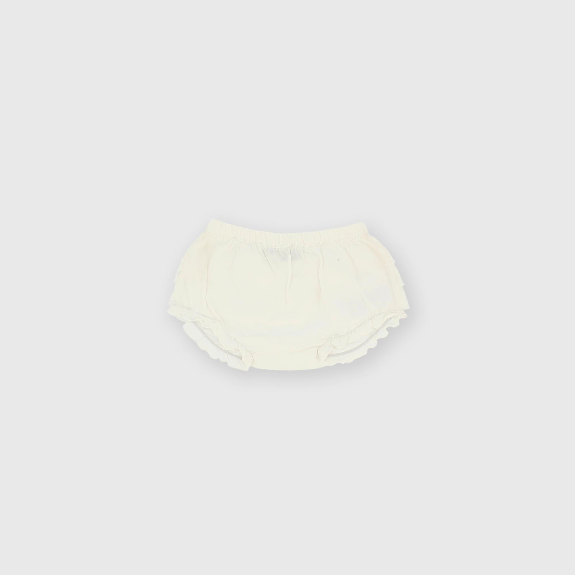 Couvre-couche en jersey pour fillette blanc