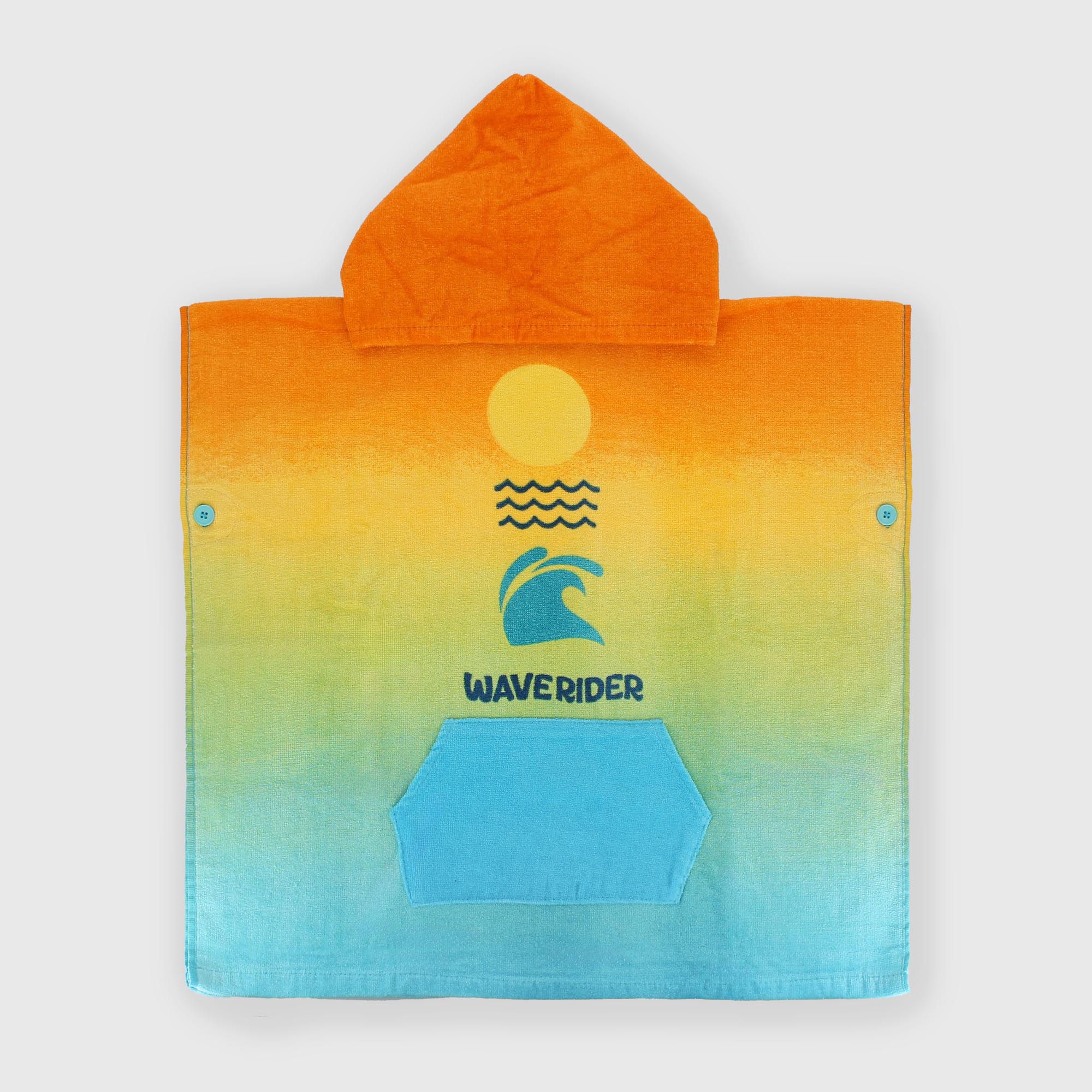 Cotton bathrobe for boy multicolour