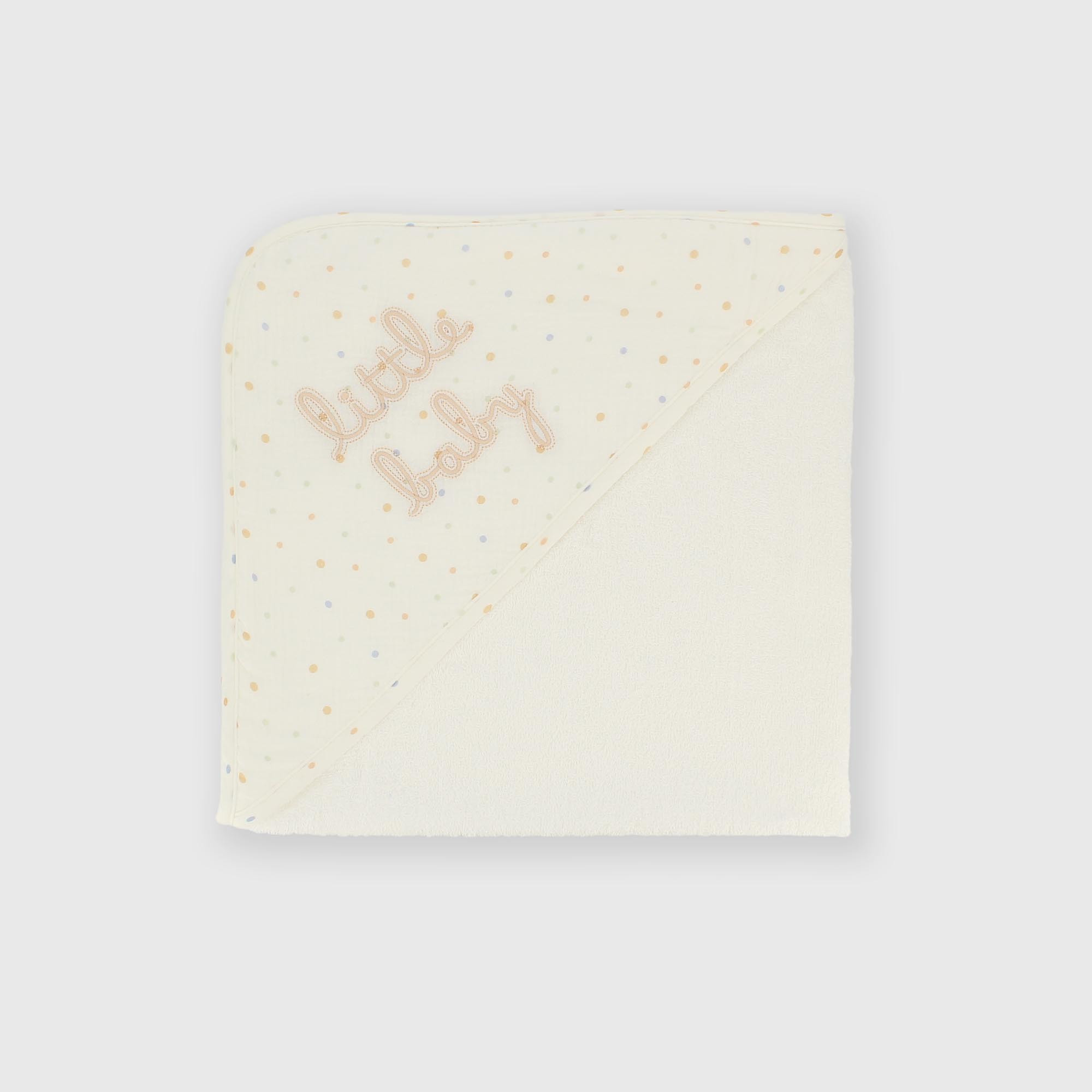 Peignoir en coton unisex blanc