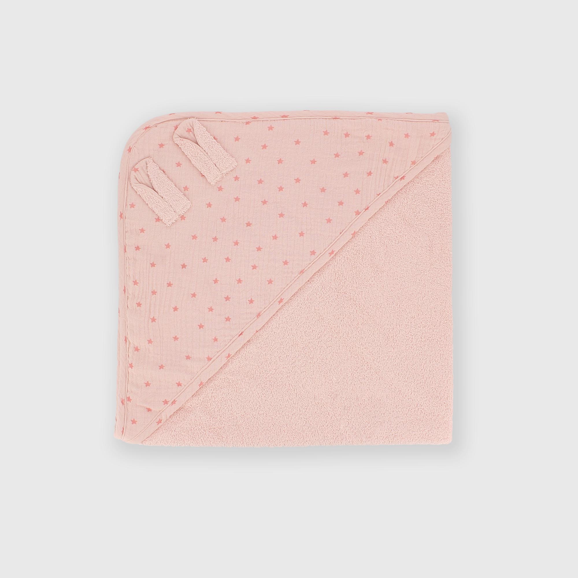 Peignoir en coton pour fillette rose